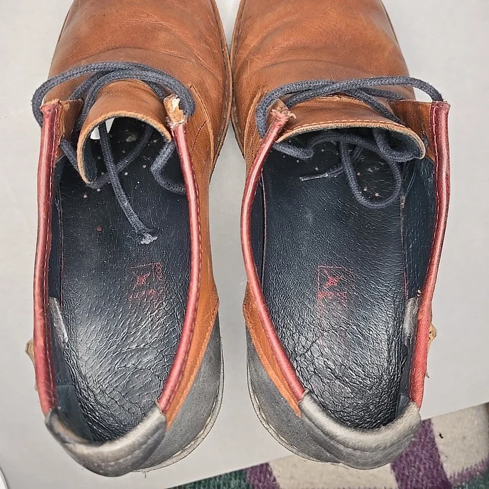 Pikolinos Mens Size 40 EU Brown Leather Lace Up Shoes Hecho en España Made Spain